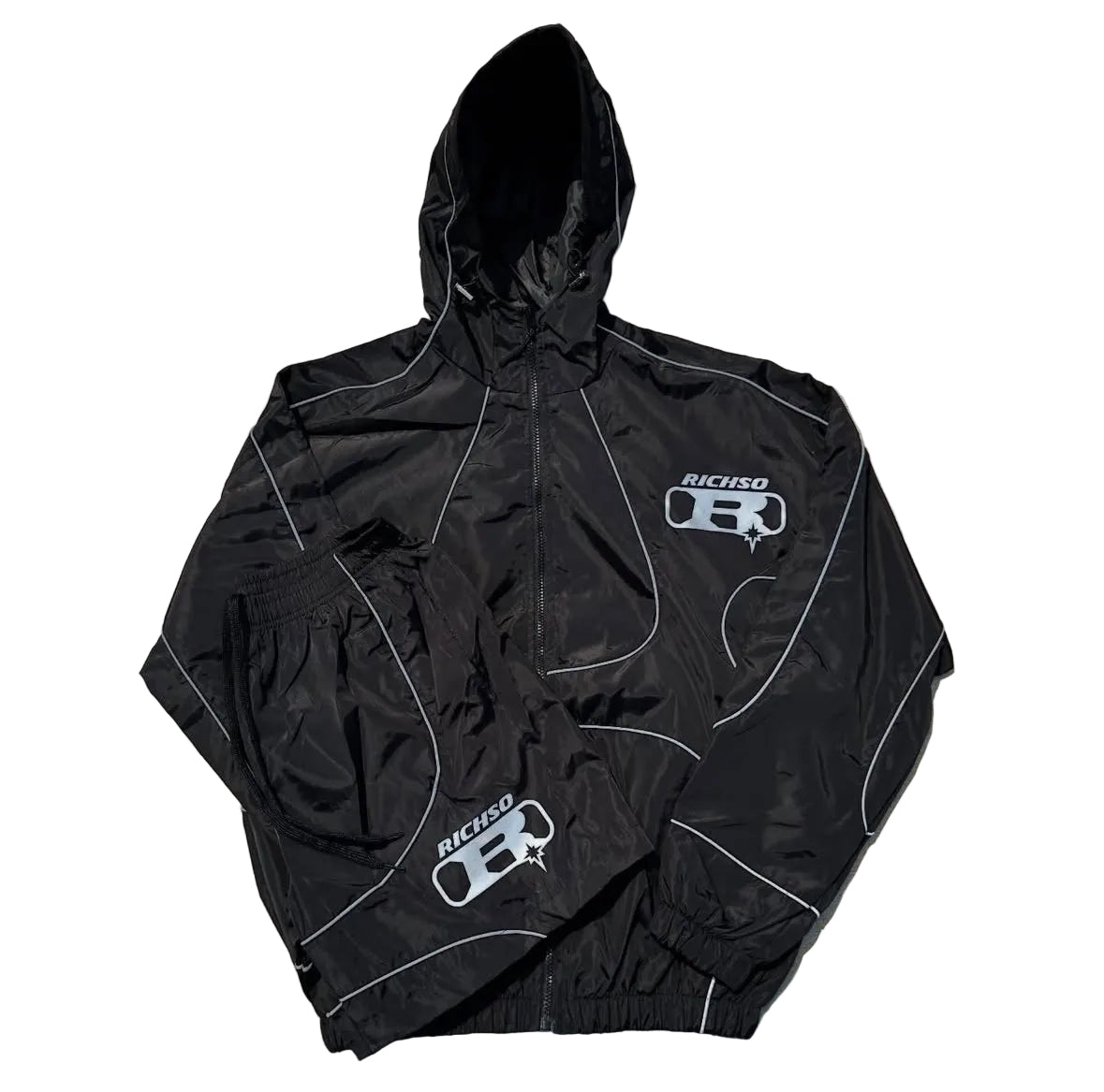 Logo Reflective Short Set (black)