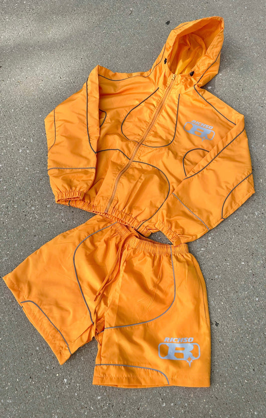 Logo Reflective Short Set (gold)
